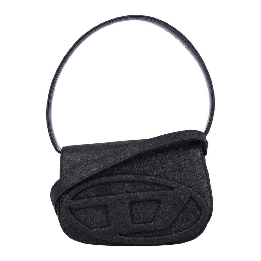 DIESEL Edgy Compact Shoulder Bag Women BLACK Handbags